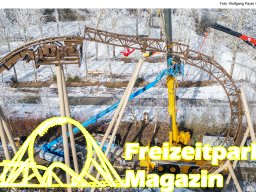 Aufbau des Themenbereichs „Sonnenbucht“ in FANTASIA (Januar 2025)